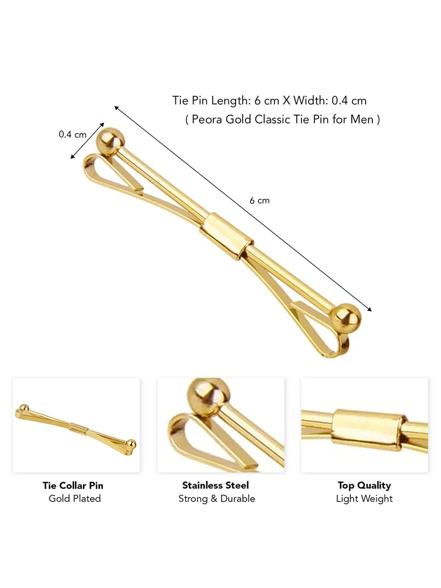 Contemporary Dual Bar Tie Pin for Men