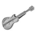 Peora Musician Guitar Silver Tie Pin