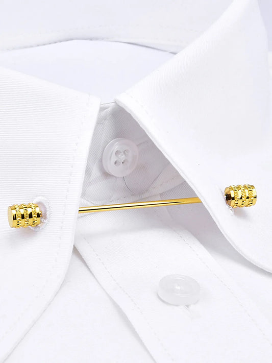 Peora Sleek Gold Bar Tie Clip