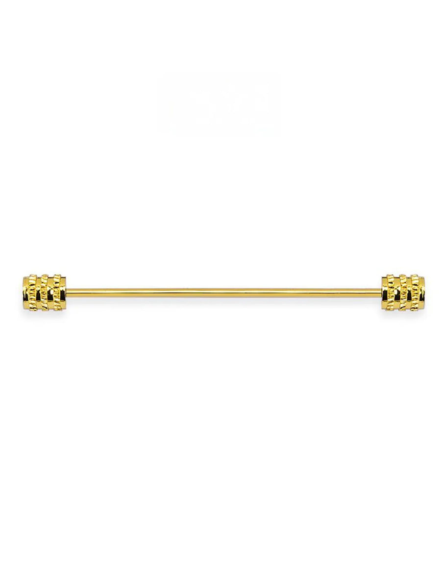Peora Sleek Gold Bar Tie Clip