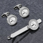 Classic Round Motif Men’s Accessory Set