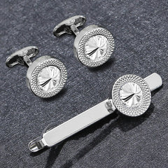 Classic Round Motif Men’s Accessory Set