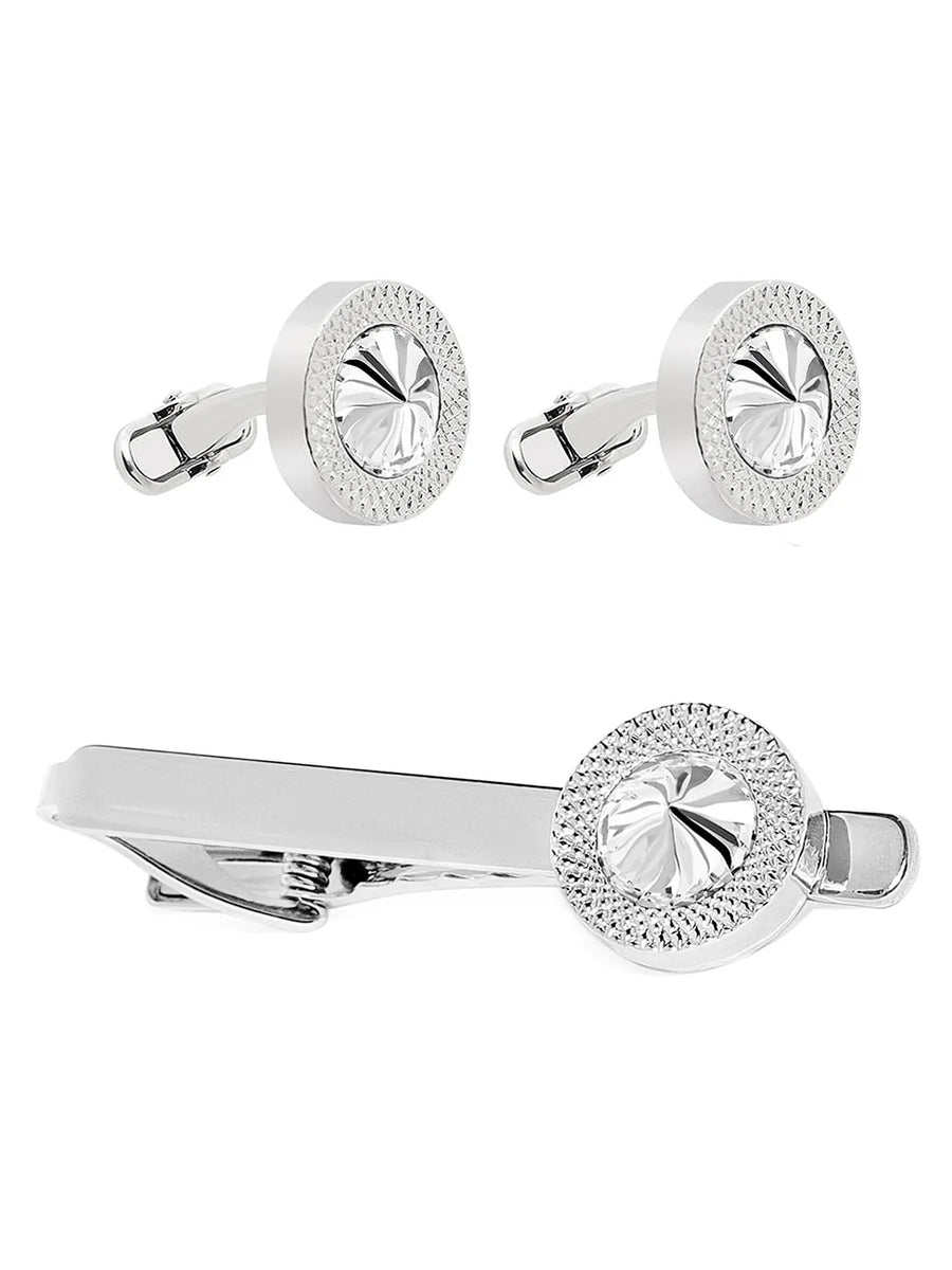 Classic Round Motif Men’s Accessory Set