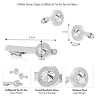 Classic Round Motif Men’s Accessory Set