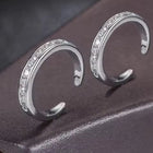 Sparkling CZ Row Open Toe Ring