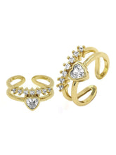ove Spark CZ Double Band Toe Ring