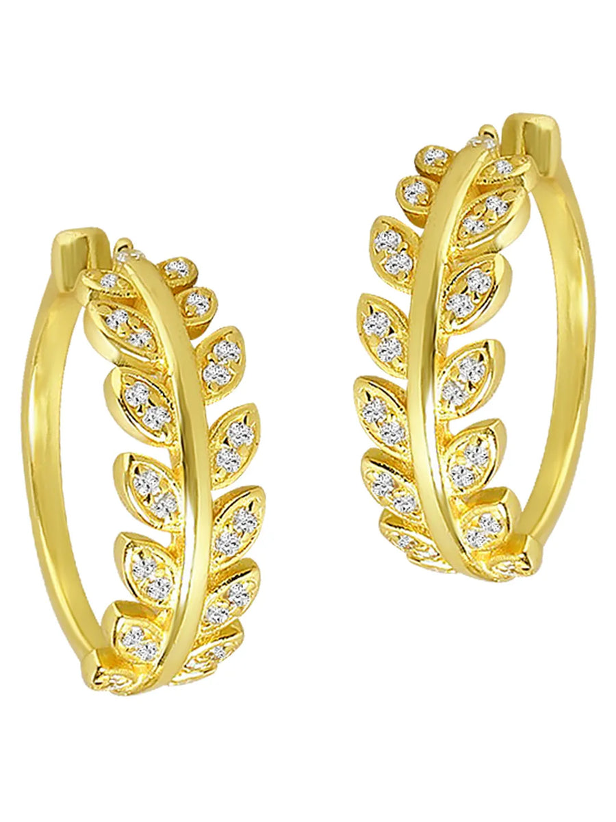 Nature’s Glow CZ Leaf Toe Ring