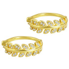 Nature’s Glow CZ Leaf Toe Ring