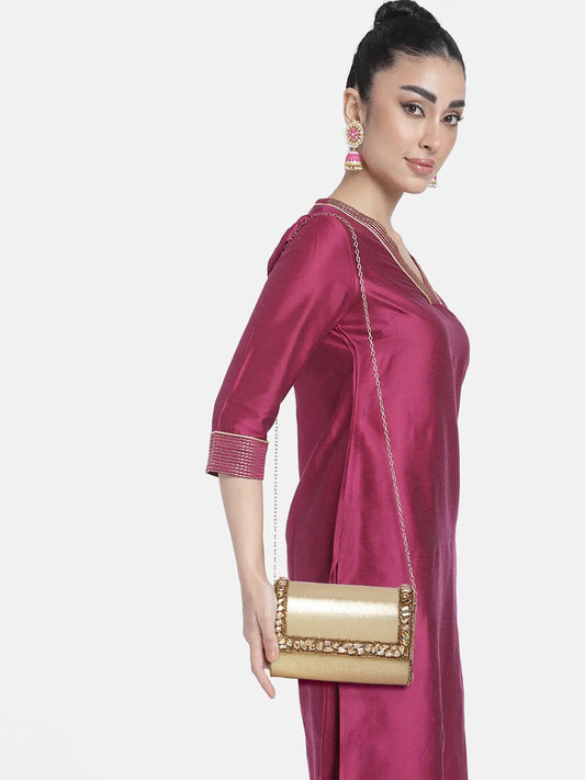 Sleek Sparkle Clutch by Peora | Chic Evening Fashion Accessory

