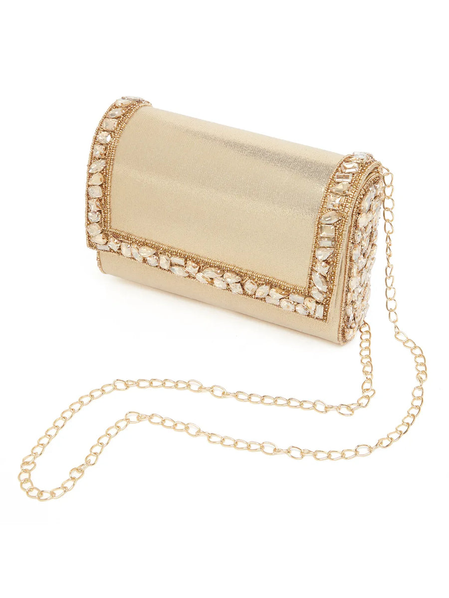 Sleek Sparkle Clutch by Peora | Chic Evening Fashion Accessory

