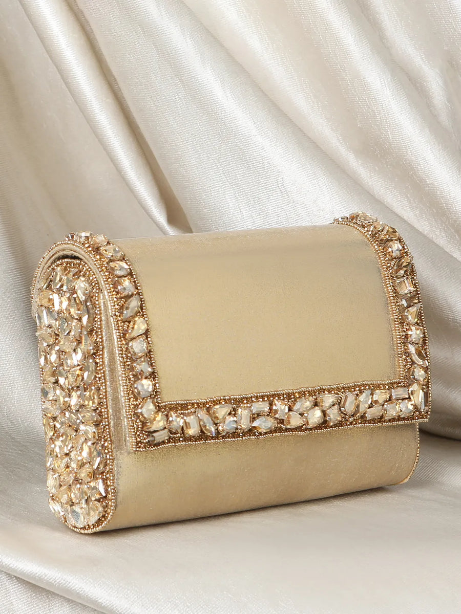 Sleek Sparkle Clutch by Peora | Chic Evening Fashion Accessory

