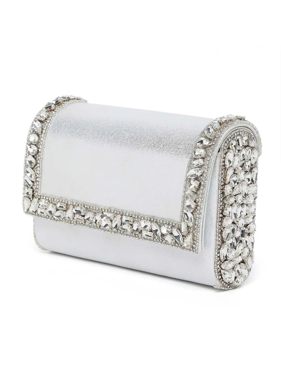 Sleek Sparkle Clutch by Peora | Chic Evening Fashion Accessory

