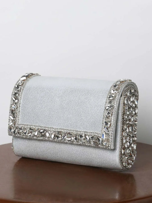 Sleek Sparkle Clutch by Peora | Chic Evening Fashion Accessory

