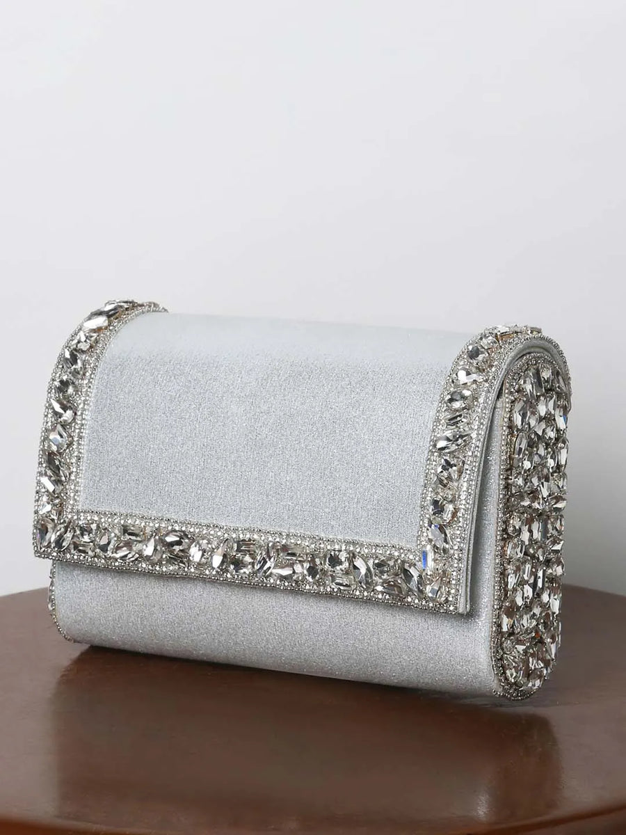 Sleek Sparkle Clutch by Peora | Chic Evening Fashion Accessory

