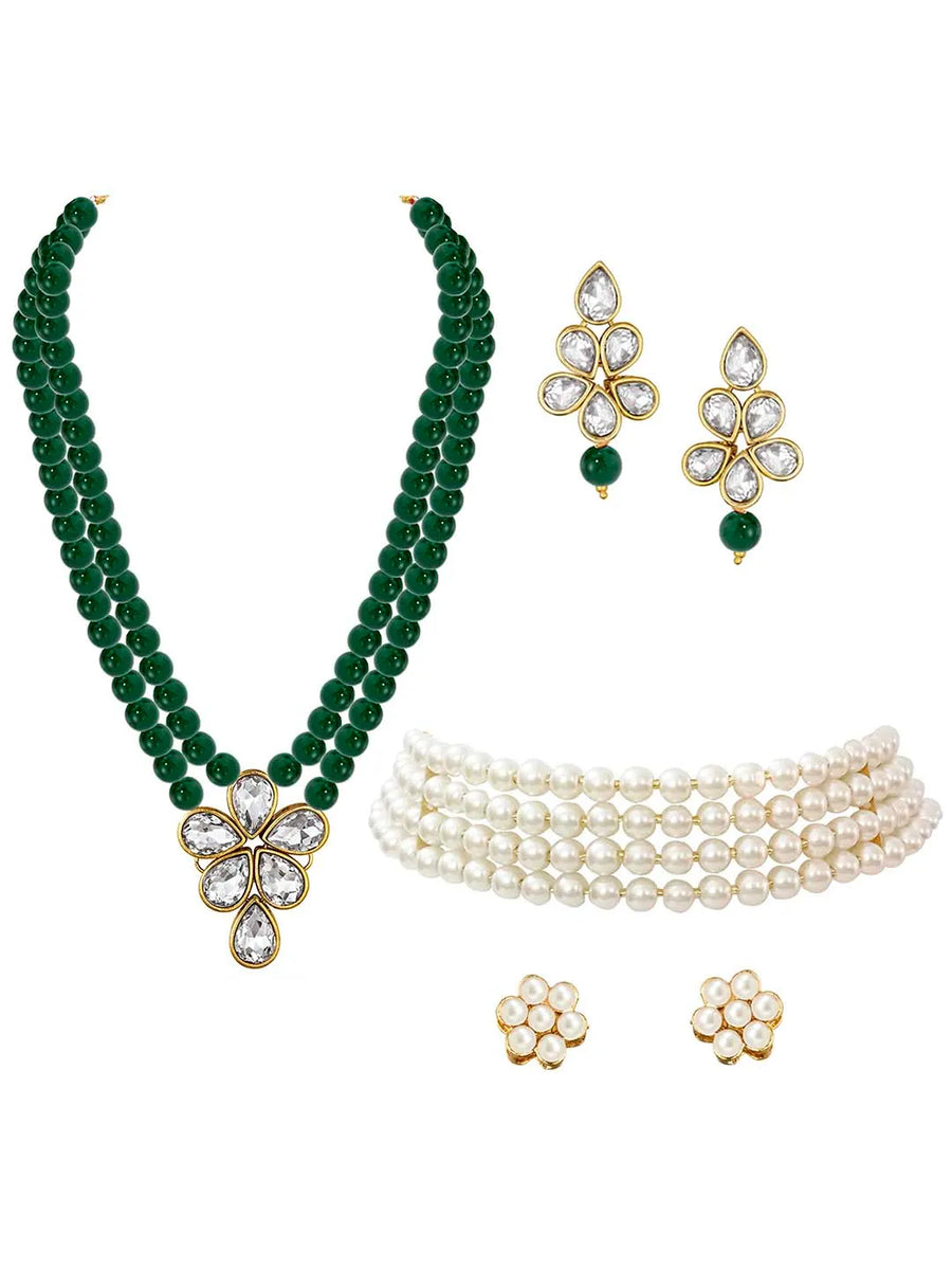Choker & Pearl Set – Elegant & Trendy Jewellery Collection | Peora