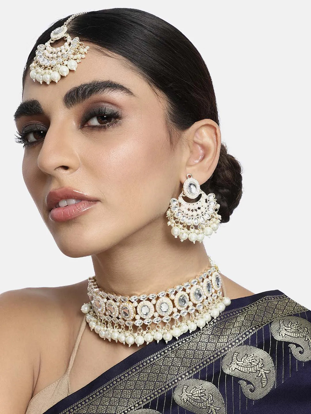 Kundan Choker Set – Traditional Bridal Jewellery | Peora