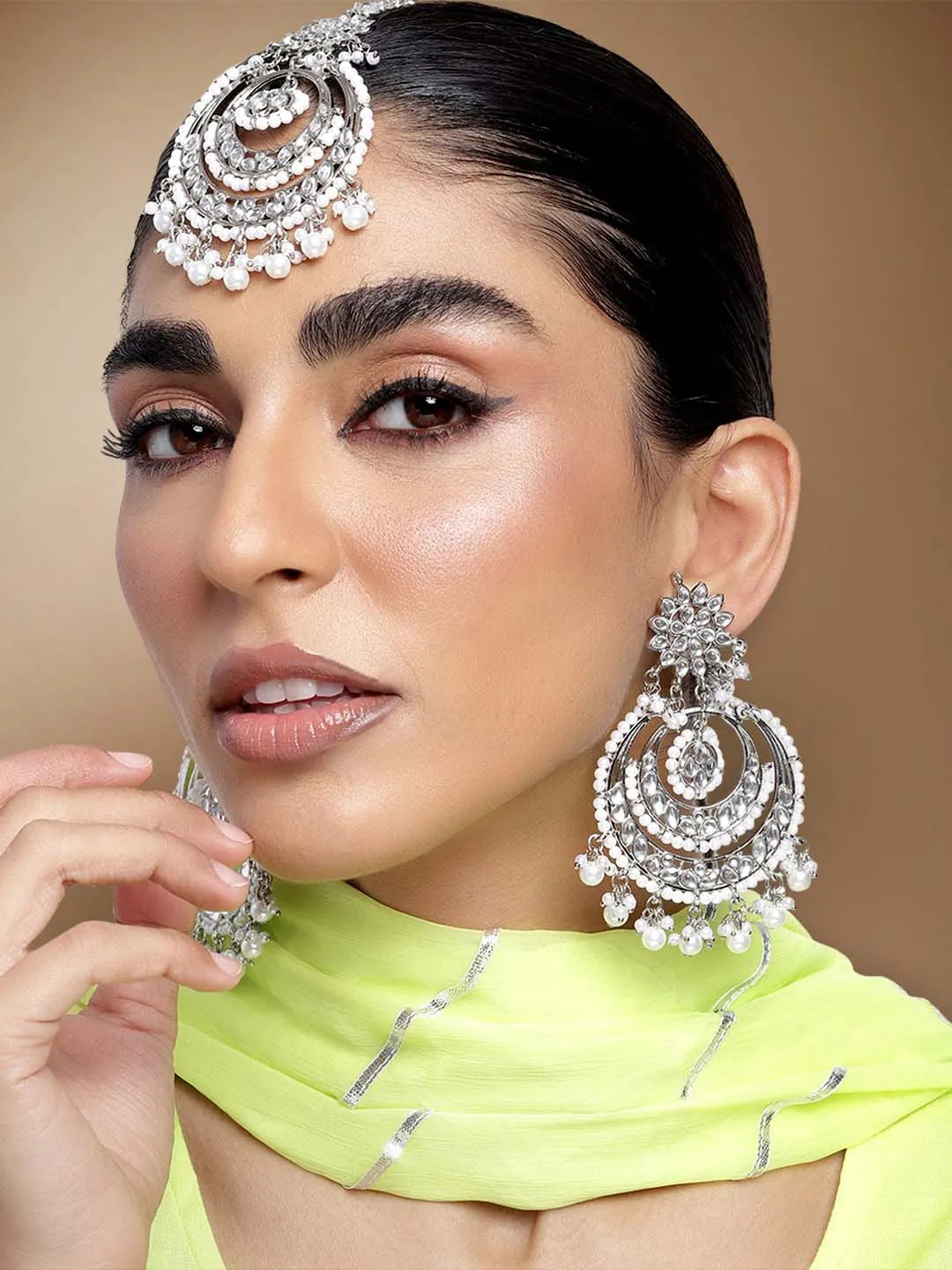 Maangtikka Set – Traditional Head Jewellery for Women | Peora