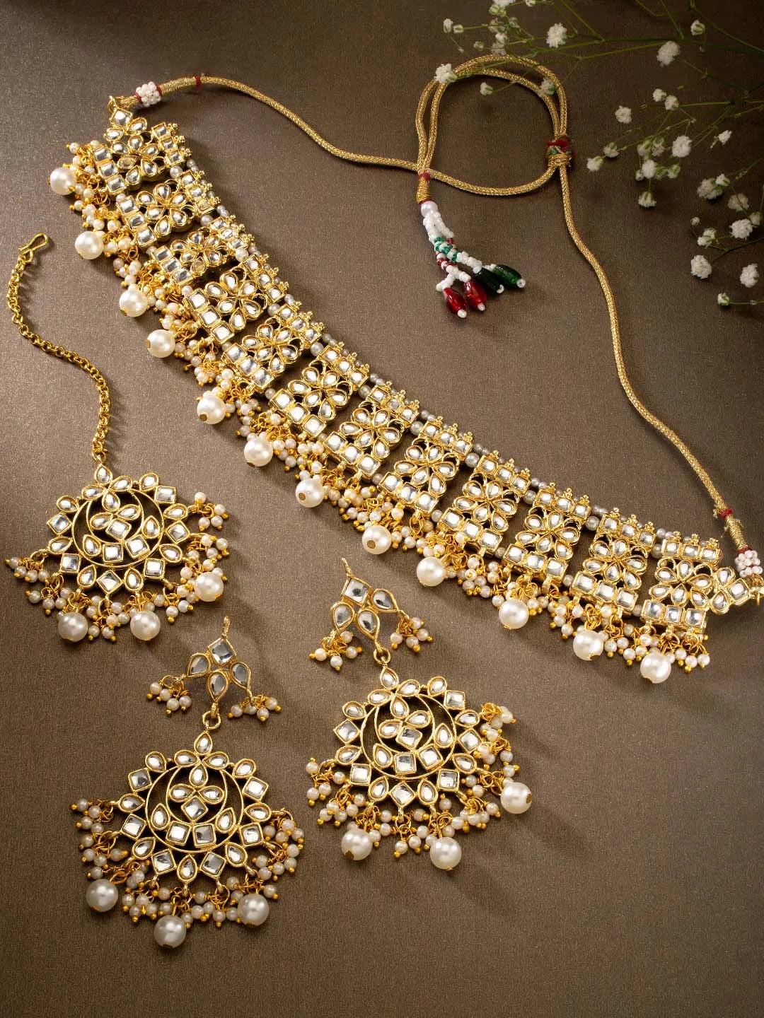 Kundan Necklace Set by Peora | Traditional Kundan Fashion Jewellery

