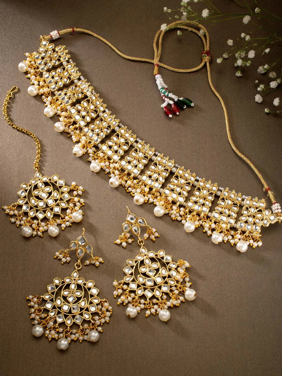 Kundan Necklace Set by Peora | Traditional Kundan Fashion Jewellery

