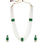 Pearl Long Necklace Set by Peora | Elegant Pearl Fashion Jewellery

