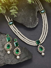 Pearl Long Necklace Set by Peora | Elegant Pearl Fashion Jewellery

