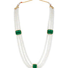 Pearl Long Necklace Set by Peora | Elegant Pearl Fashion Jewellery

