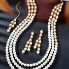Radiant Strings Pearl Long Necklace Set