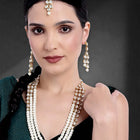 Radiant Strings Pearl Long Necklace Set
