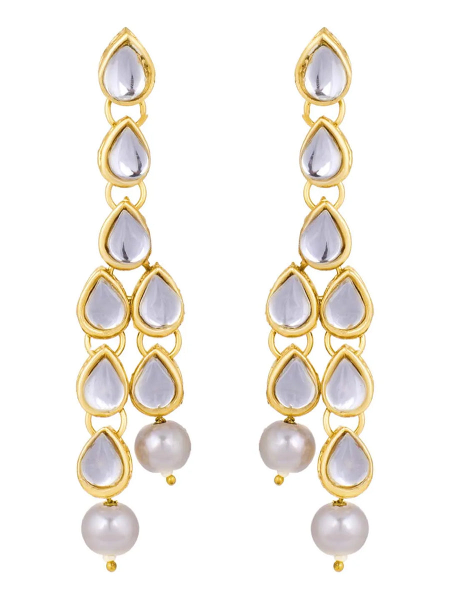 Radiant Strings Pearl Long Necklace Set