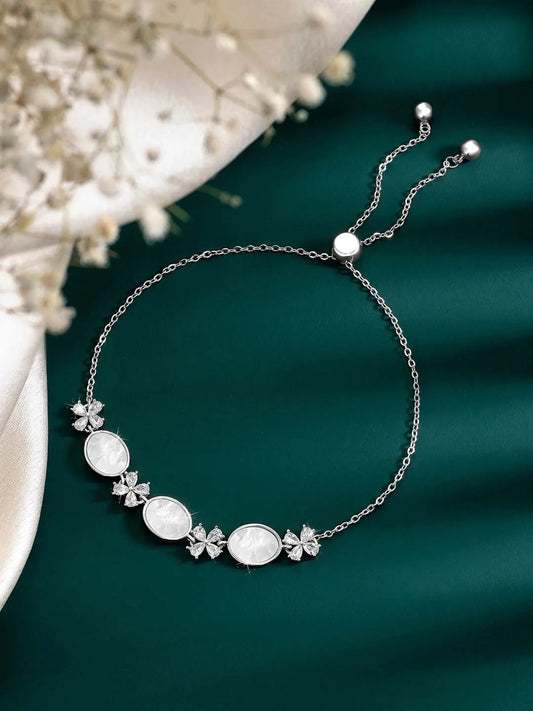 Pearl CZ Bracelet by Peora – Sophisticated Fashion Jewellery

