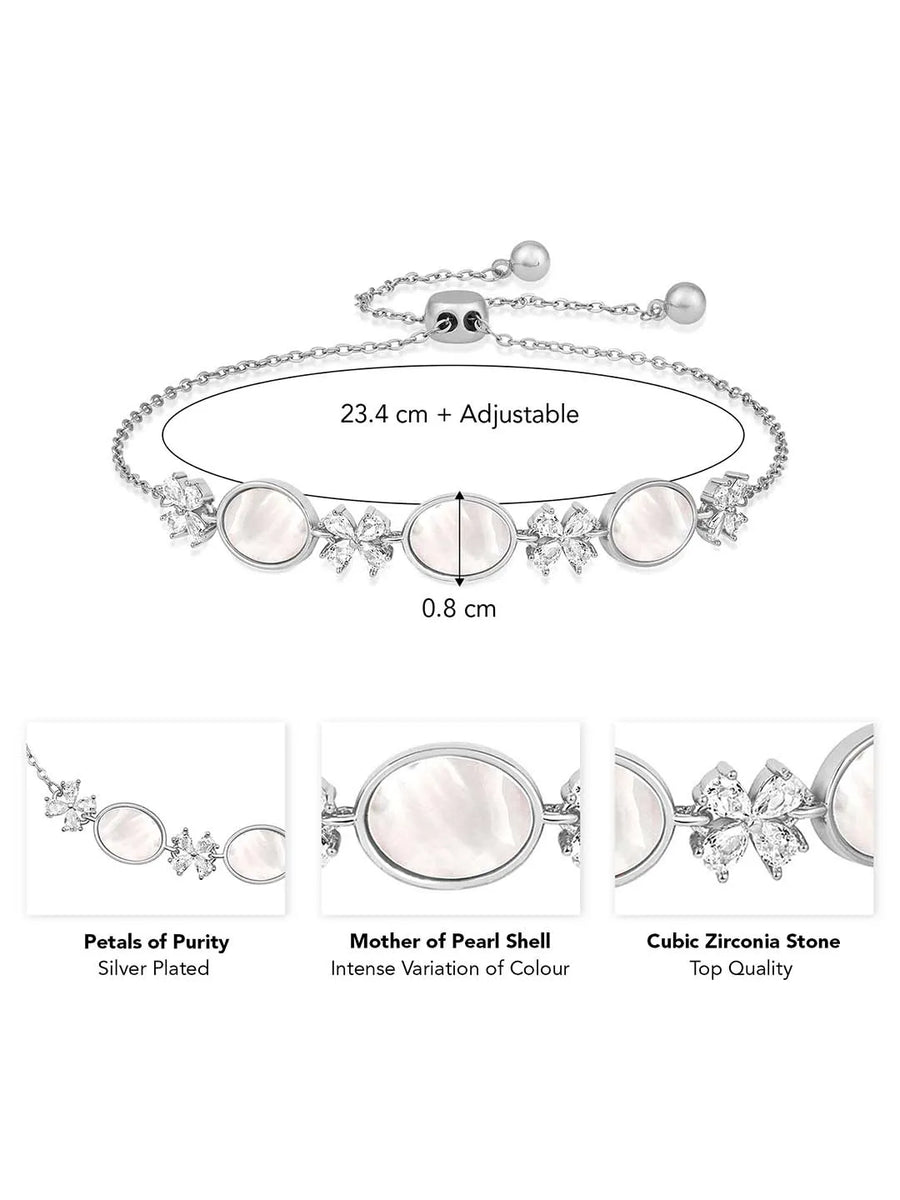 Pearl CZ Bracelet by Peora – Sophisticated Fashion Jewellery

