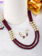 Pearl Stone Necklace Set by Peora | Elegant Pearl Fashion Jewellery

