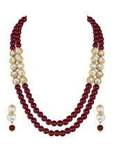 Pearl Stone Necklace Set by Peora | Elegant Pearl Fashion Jewellery

