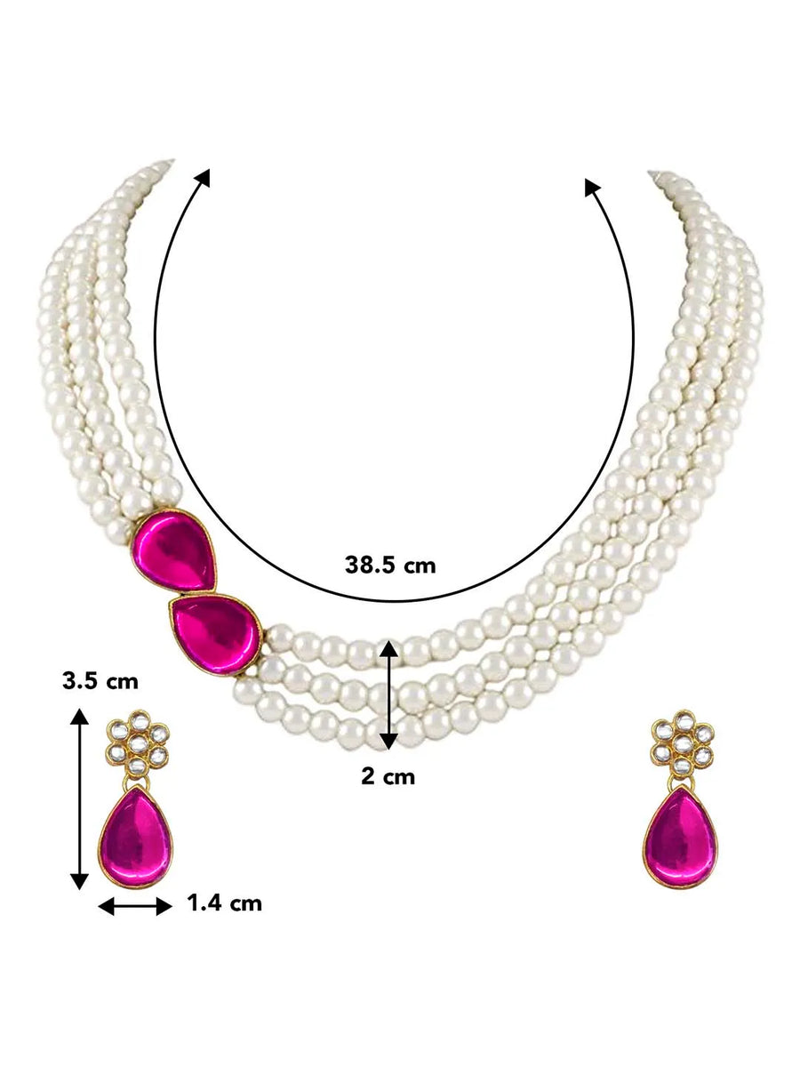Stones Necklace Set – Dazzling Ethnic Jewellery | Peora
