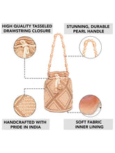 Pearl & Stones Potli Bag by Peora | Elegant Ethnic Fashion Accessory

