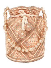 Pearl & Stones Potli Bag by Peora | Elegant Ethnic Fashion Accessory


