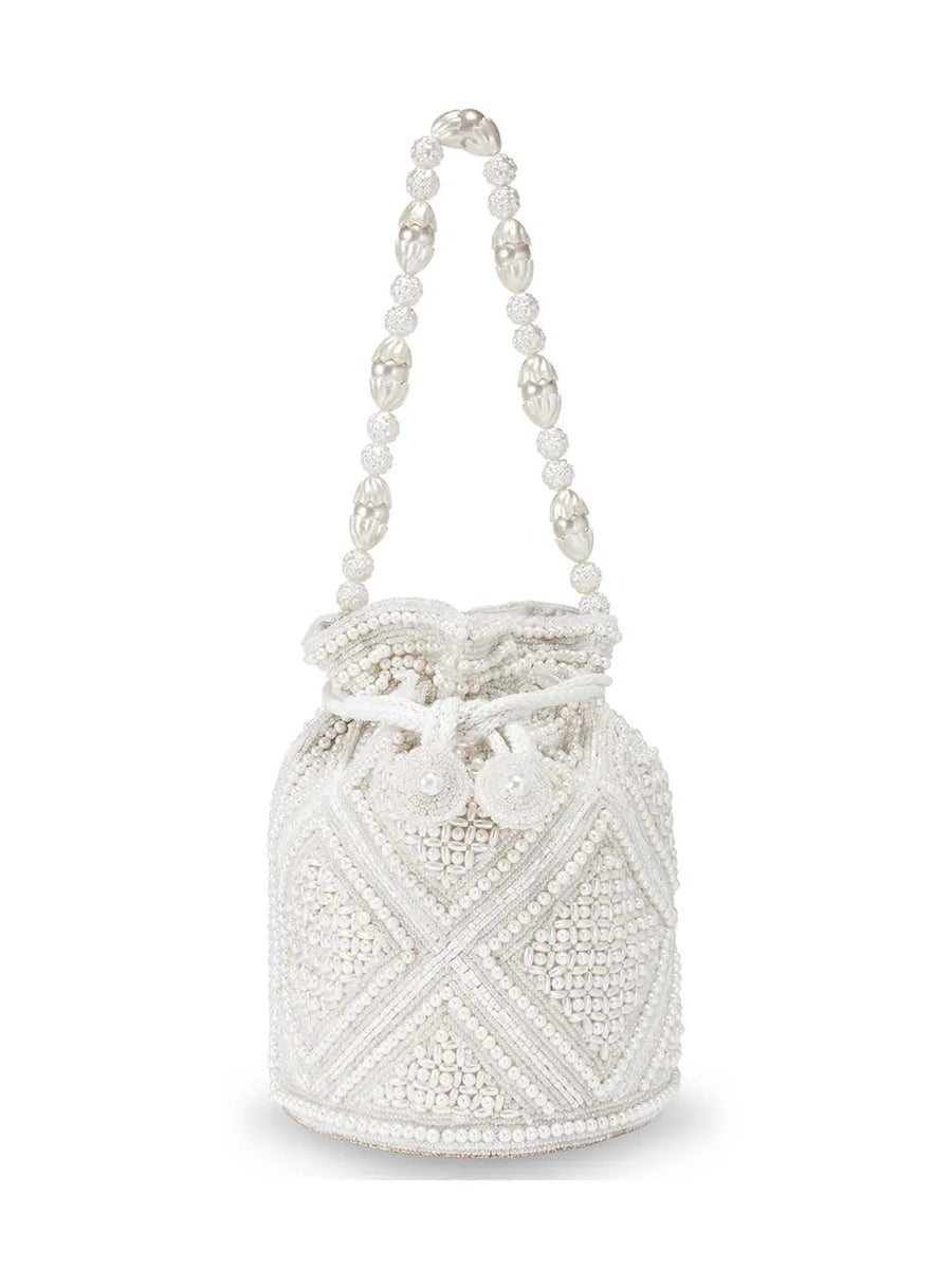 Pearl & Stones Potli Bag by Peora | Elegant Ethnic Fashion Accessory

