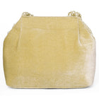 Gold potli bag named Traditional Pearl Cluster Potli Bag, featuring faux pearl detailing and soft fabric texture | Peora
