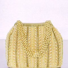 Traditional Pearl Cluster Potli Bag