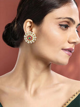Petal Glow Stud Earrings | Peora Elegant Floral Jewellery

