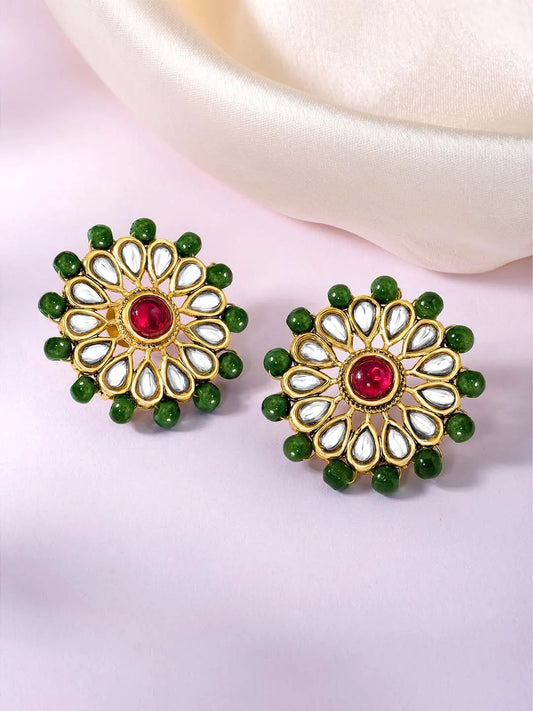 Petite Petals Stud Earrings | Peora Delicate Floral Jewellery

