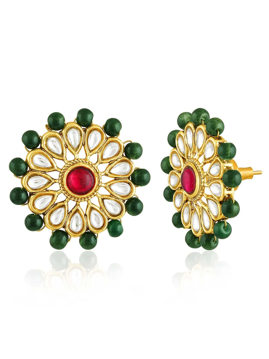 Petite Petals Stud Earrings | Peora Delicate Floral Jewellery

