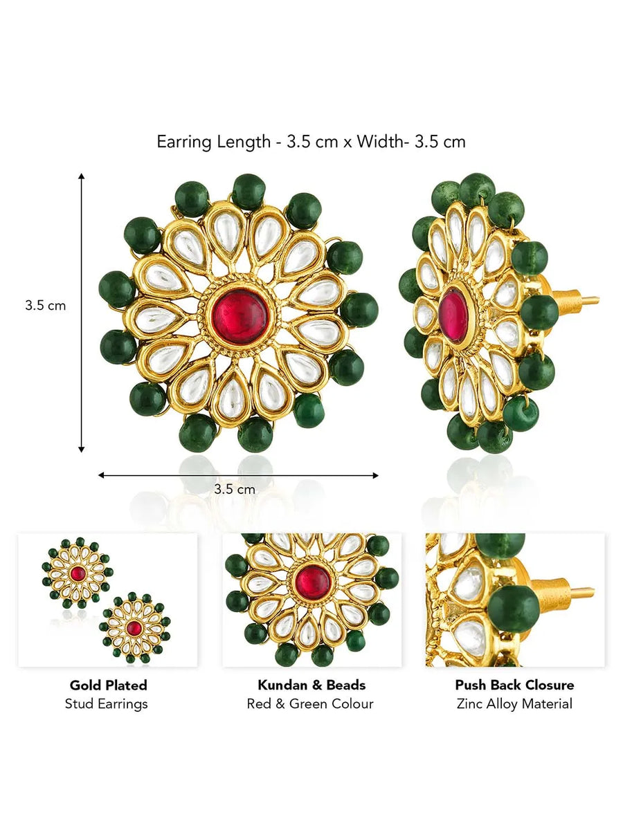 Petite Petals Stud Earrings | Peora Delicate Floral Jewellery

