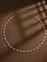 Rhodium Plated Marquise Crystal Belly Chain