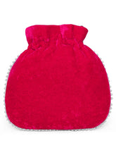 Pearl Trim Zari Bead Potli Bag