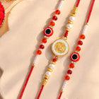 Peora Evil Eye Beaded Rakhi for Brother | Set of 3