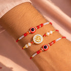 Peora Evil Eye Beaded Rakhi for Brother | Set of 3