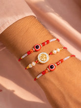Peora Evil Eye Beaded Rakhi for Brother | Set of 3