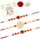Peora Evil Eye Beaded Rakhi for Brother | Set of 3
