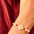 Peora Round Crystal Motif Rakhi for Brother | Set of 3